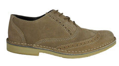 Mens Roamers Suede Leather Desert Brogues Shoes